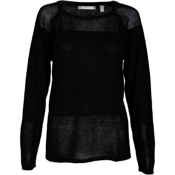 2/$15 🛍️ 525 America Black Long Sleeve Knit Top Size Large - Picture 4 of 6